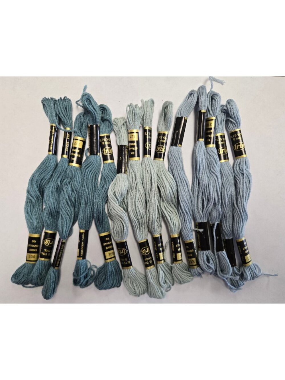 Lot Of Iris Brand 6-Strand Embroidery Thread 23 Pcs Cross Stitch Arts Crafts